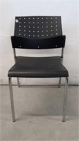 PLASTIC CHAIR WITH CHROME LEGS