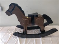 wooden rocking horse 38"L