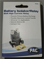 PAC Battery Isolator/Relay  80A High Current