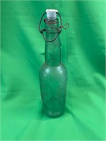 Vintage glass bottle air bubbles included