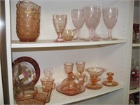 MIsc pink and depression glass