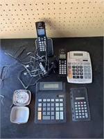 Assorted Phone & Calculator Lot