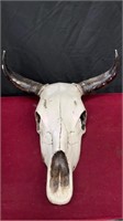 Ceramic LongHorn Skull Decoration