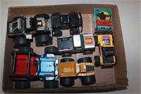 LOT OF VINTAGE TOY CARS, & ROBIN HOOD MOVIE CARDS