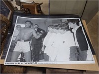 Muhammad Ali and The Beatles Poster 36x24