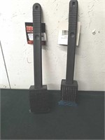 Two new barbecue grill brushes