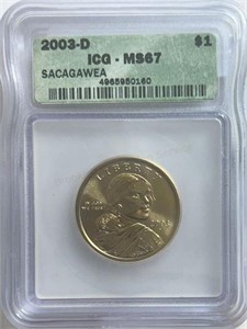 2003D Sacagawea Dollar ICG MS67