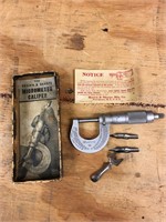 Vintage Brown & Sharpe Micrometer Caliper