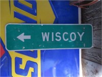 WISCOY SIGN - 8X60