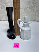 Vtg Frankoma Snail Vase&Westmorland Cruet