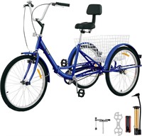 Tricycle Adult 24' Wheels 1-Speed 3 Wheel