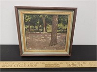Small Framed Oil On Board- Signed- 9x8.5