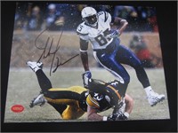 ANTONIO GATES SIGNED 8X10 PHOTO WITH COA