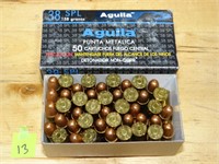 38spl 158gr Aguila Rnds 45ct