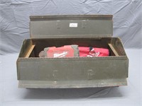 Vintage Heavy-Duty Toolbox Filled w/Various Tools