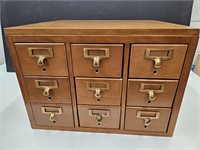 20 x17x14" h Library Card Catalog Cabinet File Box