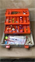 FISHING TACKLE BOX AND CONTENTS