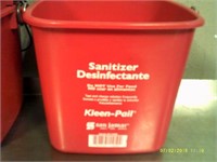 Lot of 4 Sanitizer Buckets