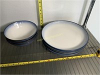 Sango 3 bowls and 4 large plates