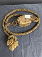 Small Pulley on Rope