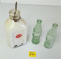 Southern Belle Milk Jug with 2 Coke bottles