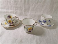 Tea Cups and Saucers - Collingwood + Unbranded