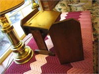 Wooden Doll Sized School Desk with Chair