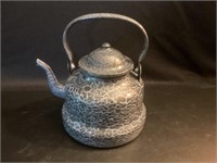 Grey Graniteware Teapot