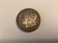 1879 S Morgan Silver Dollar,VG