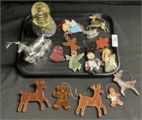 Redware Pottery & other Christmas Ornaments.
