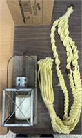 Hanging lantern decor & handmade plant holder