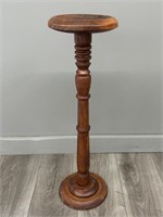 Turned Wood Plant Stand/Pedestal