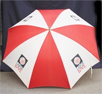 Labor of Love Golf Umbrella, red / white