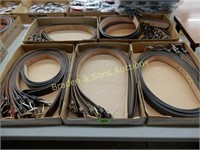 GROUP OF 35 NEW LEATHER BELTS