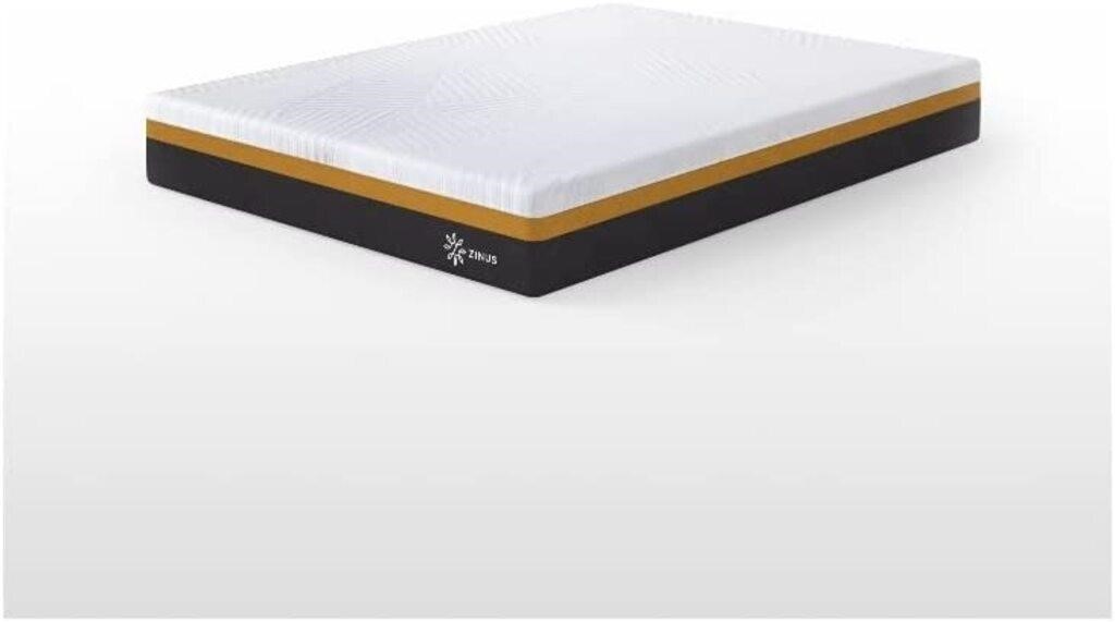 zinus night therapy adaptive king mattress with frame