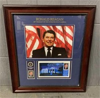 Framed Ronald Regan Stamp Commemoration