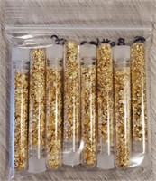 (8) Vials of Gold Foil Leaf Flakes #3