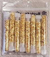 (8) Vials of Gold Foil Leaf Flakes #1