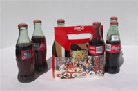 Cardboard Coca-Cola Carton & Bottles