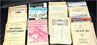 Large Lot of Vintage Sheet Music