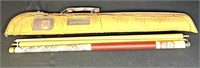 Budweiser Pool Stick w/ Extra Tip and Carry Case