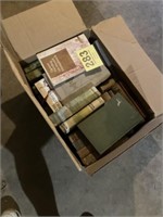 Box of early vintage books