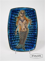 Quimper Mermaid Plate