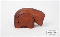 Carved Bear Box