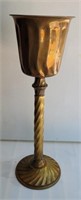 Solid brass Champagne bucket 26½" tall. 9ins