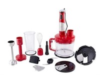 New Wolfgang Puck 7-in-1 Immersion Blender, Red