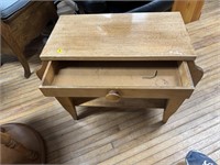 MAGAZINE SIDE TABLE WITH DRAWER - 28"X12X22"