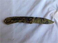 Camo Knife 7" open