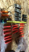 Lot of Military knives, emergency lights