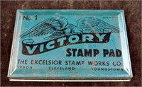 Victory Excelsior Stamp Pad Advertising Tin